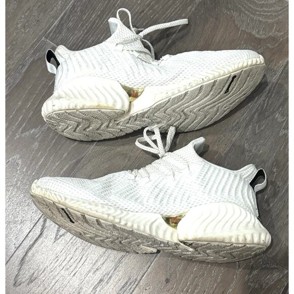 Adidas Men's Size 10 Alphabounce Instinct M Gold White sneaker running shoes - Picture 7 of 7